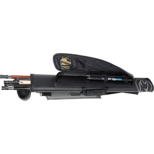 Cietais biljarda kiju futrālis Predator Roadline, melns–pelēks, 2x4