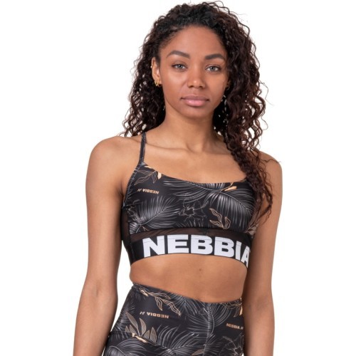 Women’s Bra Top Nebbia Earth Powered 565 - Volcanic Black