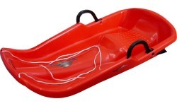 Plastic Snow Sled Twister - Red