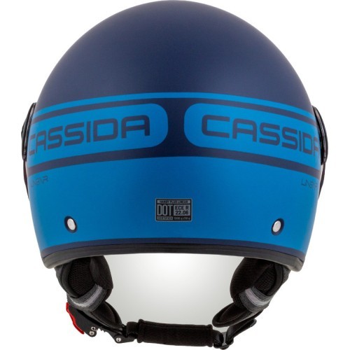Motorcycle Helmet Cassida Handy Plus Linear Pearl Matte Blue/Dark Blue