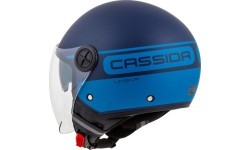 Мотошлем Cassida Handy Plus Linear, перламутровый матовый синий / темно-синий