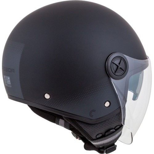 Motocikla ķivere Cassida Handy Plus matēti melna/pelēka