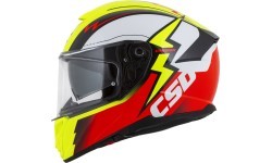 Motorcycle Helmet Cassida Integral GT 2.1 Flash Fluo Yellow/Fluo Red/Black/White