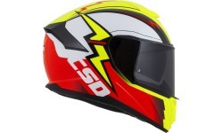 Motorcycle Helmet Cassida Integral GT 2.1 Flash Fluo Yellow/Fluo Red/Black/White