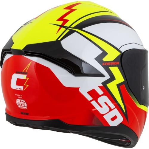 Мотошлем Cassida Integral GT 2.1 Flash флуоресцентный желтый/флуоресцентный красный/черный/белый