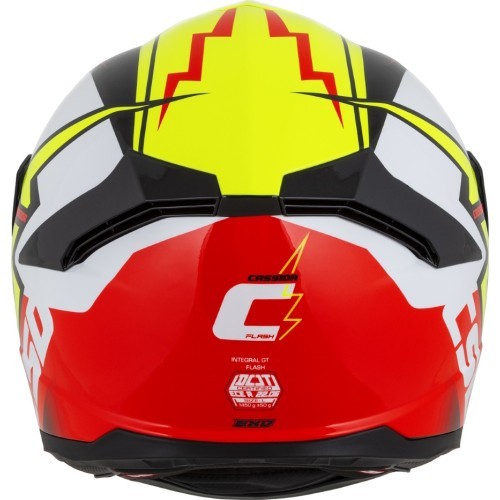Motorcycle Helmet Cassida Integral GT 2.1 Flash Fluo Yellow/Fluo Red/Black/White