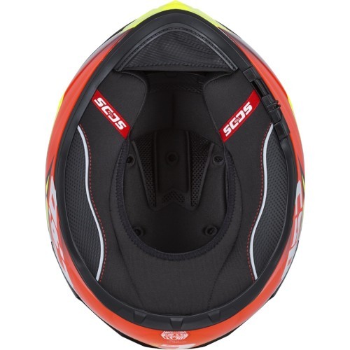 Motorcycle Helmet Cassida Integral GT 2.1 Flash Fluo Yellow/Fluo Red/Black/White