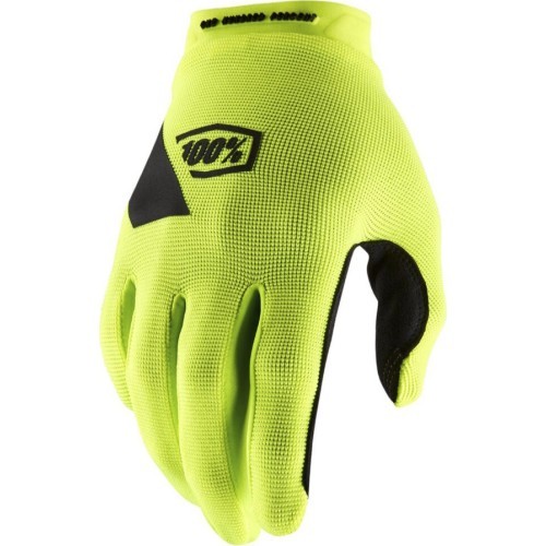 Riteņbraukšanas un motokrosa cimdi 100% Ridecamp Fluo Yellow - Fluo Yellow