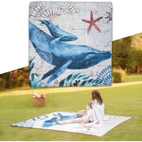 Piknika sega inSPORTline Maritino 208 x 197 cm - Ocean Life