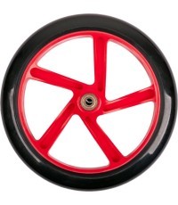 Priekšējais rezerves ritenis ar gultņiem inSPORTline Discola skrejritenim, 230 x 30 mm - Sarkans