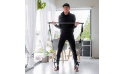 Pilates Bar w/ Resistance Bands & Door Anchor inSPORTline Ancairo