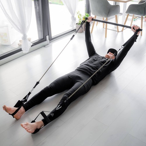 Pilates Bar w/ Resistance Bands & Door Anchor inSPORTline Ancairo