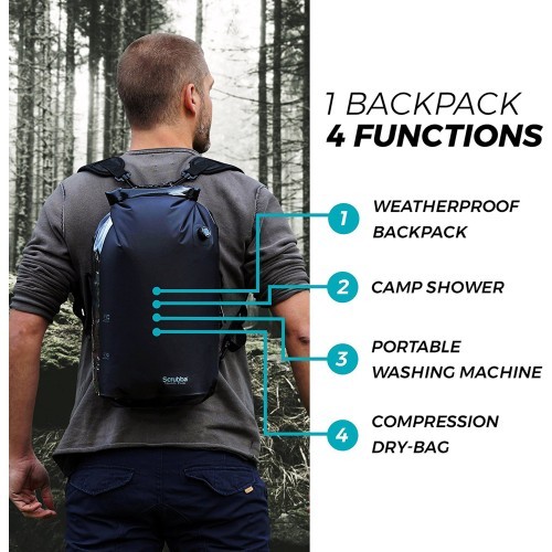 Mugursoma Scrubba Stealth Pack 3in1, 18 l