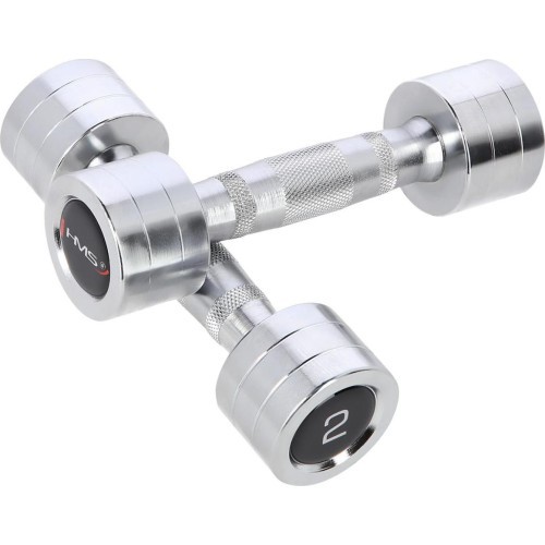 CHD CHROMED DUMBBELL HMS - 2 x 2 kg