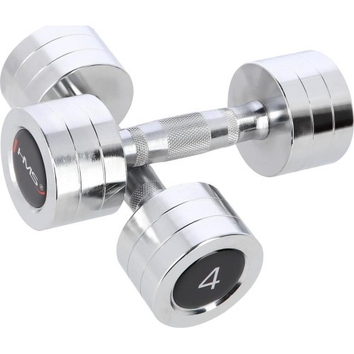 CHD CHROMED DUMBBELL HMS - 2 x 4 kg