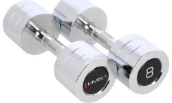 CHD CHROMED DUMBBELL HMS - 2 x 8 kg