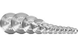 TOS kalibrēts tērauda olimpiskais disks HMS - 0.5kg