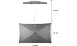 Dārza saulessargs NILS NC7826 220 cm