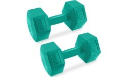 Set of hexagonal dumbbells 2x5 kg Spokey MONSTER