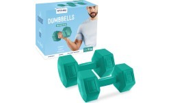 Set of hexagonal dumbbells 2x5 kg Spokey MONSTER