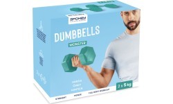 Sešstūra hanteļu komplekts 2x5 kg Spokey MONSTER