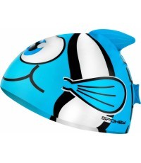Silicone swimming cap blue Spokey RYBKA MARLIN