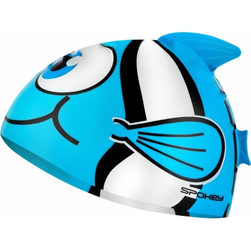 Силиконовая шапочка для плавания синяя Spokey Rybka Marlin