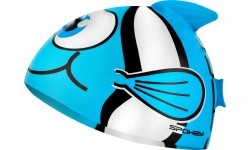 Silicone swimming cap blue Spokey RYBKA MARLIN