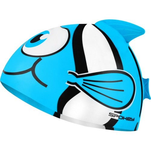Силиконовая шапочка для плавания синяя Spokey Rybka Marlin