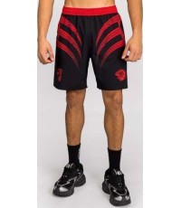 Venum x Mike Tyson Tiger treniņu šorti – dziļi melni/intensīvi sarkani