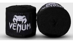 Боксёрские бинты Venum Kontact Original, 4 м, чёрные