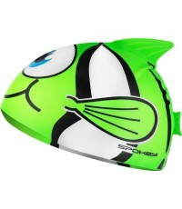 Silicone swimming cap green Spokey RYBKA MARLIN