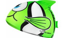 Silicone swimming cap green Spokey RYBKA MARLIN