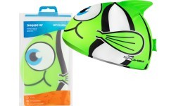 Силиконовая шапочка для плавания зелёная Spokey RYBKA MARLIN