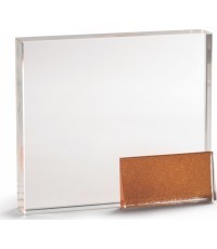 Stikls Z2312 ar kastīti - 16cm - Bronza