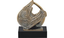 BEL792 Motorsport Statuette - 17cm - Sidabras/Bronza