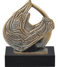 BEL792 Motorsport Statuette - 19cm - Sidabras/Bronza