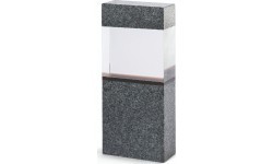 Стеклянная награда Z2306 Камень - 18cm - Бронза