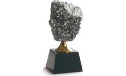 Glass Z2303 Geode - 20cm - Silver