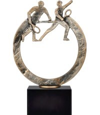 Statuete BEL432 Teniss - 21cm - Sidabras/Bronza
