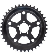 Priekšējais zobrats elektriskajam velosipēdam 38T, 5 skrūvju stiprinājums, 13mm nobīde