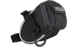Velosipēda somiņa zem sedla FORCE Jet Velcro 0.4 L (melna)