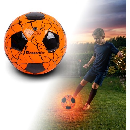 Light‑Up Soccer Ball w/ LED Light inSPORTline Lumikick, Size 5