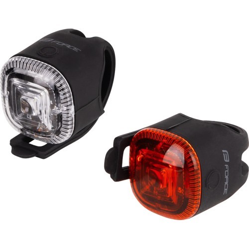 Light set FORCE Twist 2.0 // with batteries, front + rear
