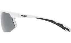 Uvex Aerios S V glasses, white matt / smoke