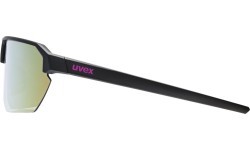 Очки Uvex Vectiv, black matt / mirror pink