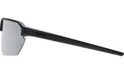 Uvex Vectiv Sunglasses, Black Matt / Mirror Silver