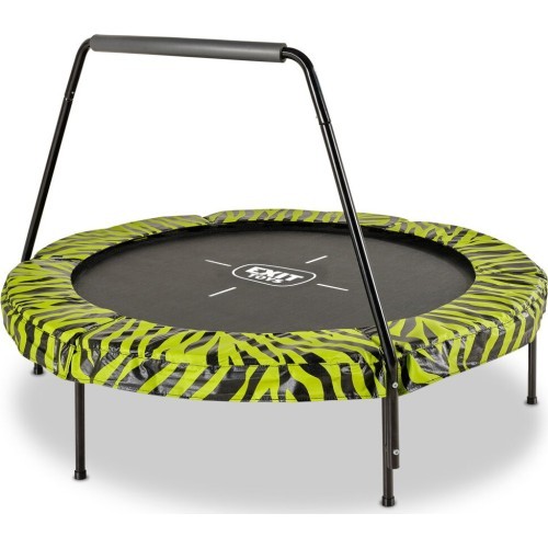 EXIT Tiggy Junior batuts ar rokturi ø140 cm, melns/zaļš