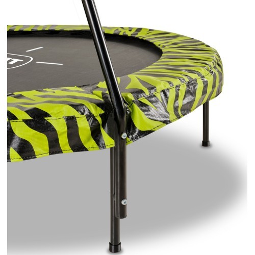 EXIT Tiggy Junior batuts ar rokturi ø140 cm, melns/zaļš