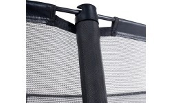 Встраиваемый батут EXIT Dynamic 244x427 см с защитной сеткой – чёрный